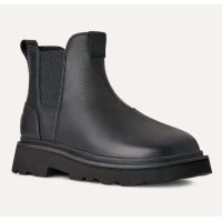 Ανδρικά Δερμάτινα Chelsea Lug Μποτάκια Μαύρα UGG 1172990-BLK