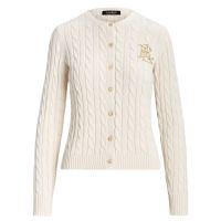 Γυναικεία Ralhan Πλεκτή Ζακέτα Εκρού Ralph Lauren 200932225001-101