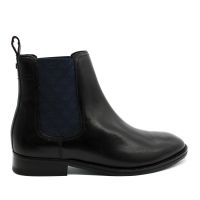 Ανδρικά Δερμάτινα Lineus Μποτάκια Μαύρα Ted Baker 273332-BLACK
