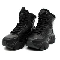 Γυναικεία Binary Snow Lace Up Μποτάκια Μαύρα Buffalo BUF1636010-BLACK