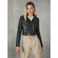 Γυναικείο Perfecto Μπουφάν Μαύρο Alcott GB2257DO-BLACK