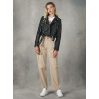 Γυναικείο Perfecto Μπουφάν Μαύρο Alcott GB2257DO-BLACK