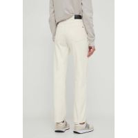 Γυναικείο Classic Straight Παντελόνι Εκρού Tommy Hilfiger WW0WW40642-1CE