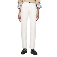 Γυναικείο Classic Straight Παντελόνι Εκρού Tommy Hilfiger WW0WW40642-1CE