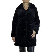 Γυναικεία Οικολογική Γούνα Μαύρη Emporio Co. Polso-black