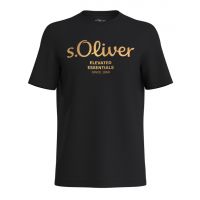 Ανδρικό T-shirt Μαύρο S.Oliver 2141458-99D2