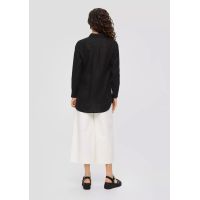 Γυναικείο Λινό Πουκάμισο Μαύρο S.Oliver 2144573-9999