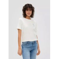 Γυναικείο T-Shirt Λευκό S.Oliver 2147851-02D2