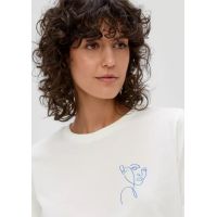 Γυναικείο T-Shirt Λευκό S.Oliver 2147851-02D2