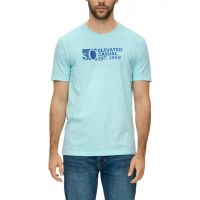 Ανδρικό T-Shirt Τυρκουάζ S.Oliver 2141235-60G1