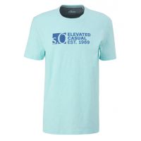 Ανδρικό T-Shirt Τυρκουάζ S.Oliver 2141235-60G1