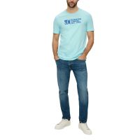 Ανδρικό T-Shirt Τυρκουάζ S.Oliver 2141235-60G1