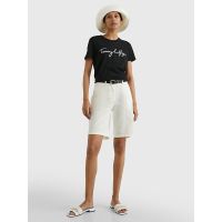 Γυναικείο Heritage T-shirt Μαύρο Tommy Hilfiger WW0WW24967-017