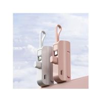 5000mAh  10W PTZ Portable Power Bank Για Iphone Και Android Type-C Λευκό