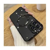Magsafe Back Cover Σιλικόνης Διάφανο/Μαύρο (Galaxy S24 Plus)