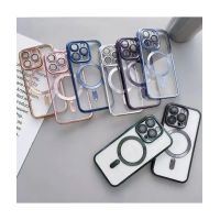 Magsafe Back Cover Σιλικόνης Διάφανο/Μαύρο (Galaxy S24 Plus)