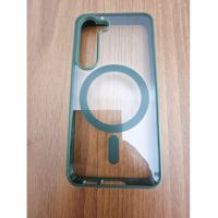 Magsafe Back Cover Σιλικόνης Διάφανο-Πράσινο (Galaxy S23)