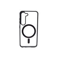 Magsafe Back Cover Σιλικόνης Διάφανο-Μαύρο (Galaxy S24)
