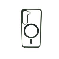 Magsafe Back Cover Σιλικόνης Διάφανο-Πράσινο (Galaxy S23)