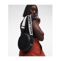 Γυναικεία Δερμάτινη K/Circle Τσάντα Χιαστί Μαύρη Karl Lagerfeld 231W3054-A999 BLACK