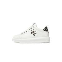 Γυναικεία Δερμάτινα NFT Stud Tab Sneakers Λευκά Karl Lagerfeld KL62529N-011 WHITE