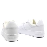 Ανδρικά Δερμάτινα Retro Basket Sneakers Λευκά Tommy Jeans EM0EM01395-YBR