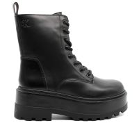 Γυναικεία Δερμάτινα Μποτάκια Μαύρα Calvin Klein YW0YW01535-0GJ