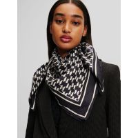 Γυναικείο K/Monogram Φουλάρι Μαύρο Karl Lagerfeld 245W3308-A998 BLACK/WHITE