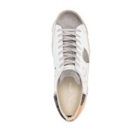 Ανδρικά Δερμάτινα Prsx Tennis Sneakers Λευκά Philippe Model PRLUVCT1-BLANC VERT