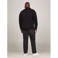 Ανδρικό Plus Size 1985 Μακρυμάνικο Polo Μαύρο Tommy Hilfiger MW0MW34102-BDS
