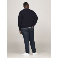 Ανδρικό Plus Size Essential Πουλόβερ Navy Μπλε Tommy Hilfiger MW0MW37930-DW5