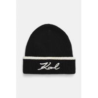 Γυναικείο K/Signature Σκουφάκι Μαύρο Karl Lagerfeld 246W3412-A998 BLK/WHT