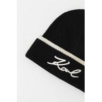 Γυναικείο K/Signature Σκουφάκι Μαύρο Karl Lagerfeld 246W3412-A998 BLK/WHT