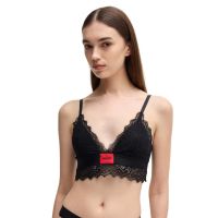 Γυναικείο Triangle Padded Lace Σουτιέν Μαύρο Hugo 50502786-002