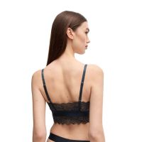 Γυναικείο Triangle Padded Lace Σουτιέν Μαύρο Hugo 50502786-002