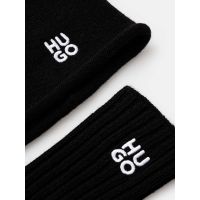 Ανδρικό Sylan Σετ Σκουφάκι/Γάντια Μαύρα Hugo 50523395-001