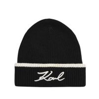 Γυναικείο K/Signature Σκουφάκι Μαύρο Karl Lagerfeld 246W3412-A998 BLK/WHT