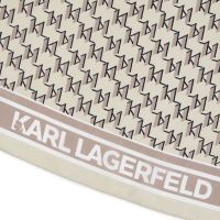 Γυναικείο K/Monogram Φουλάρι Μπεζ Karl Lagerfeld 245W3308-A180 ASH GREY/CEME