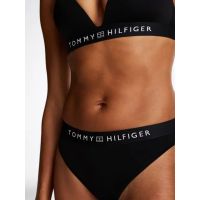 Γυναικείο Στρινγκ Μαύρο Tommy Hilfiger UW0UW05510-BDS