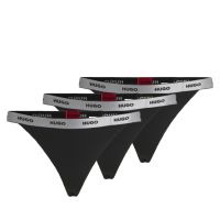 Γυναικείο Σετ Στρινγκ 3 Τεμαχίων Μαύρο Hugo 50527212-001