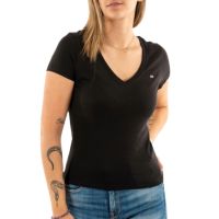 Γυναικείο T-shirt Μαύρο Tommy Jeans DW0DW20458-BDS