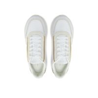 Γυναικεία Δερμάτινα TH Monogram Sneakers Λευκά Tommy Hilfiger FW0FW08387-0K4
