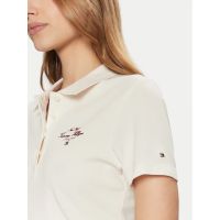 Γυναικείο Slim Script Graphic Polo Μπεζ Tommy Hilfiger WW0WW43930-Z00