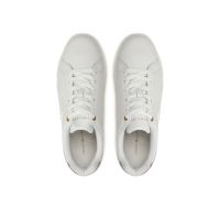 Γυναικεία Δερμάτινα TH Platform Court Sneakers Λευκά Tommy Hilfiger FW0FW08614-YBS