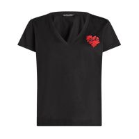 Γυναικείο Hearts T-shirt Μαύρο Karl Lagerfeld A1W17116-999 BLACK