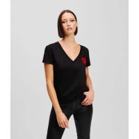 Γυναικείο Hearts T-shirt Μαύρο Karl Lagerfeld A1W17116-999 BLACK