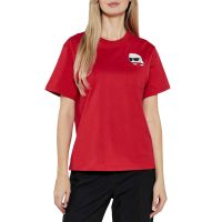 Γυναικείο Peak-A-Boo T-shirt Κόκκινο Karl Lagerfeld A1W17100-586 SCARLET SAGE