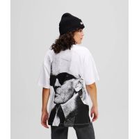 Γυναικείο T-shirt Λευκό Karl Lagerfeld Jeans A1W17030-100 WHITE