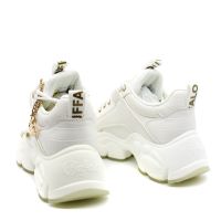 Γυναικεία Binary Glam Sneakers Λευκά Buffalo BUF1636059-WHITE ANIMAL