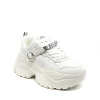 Γυναικεία Bliss Glam Sneakers Λευκά Buffalo BUF1636293-WHITE SILVER